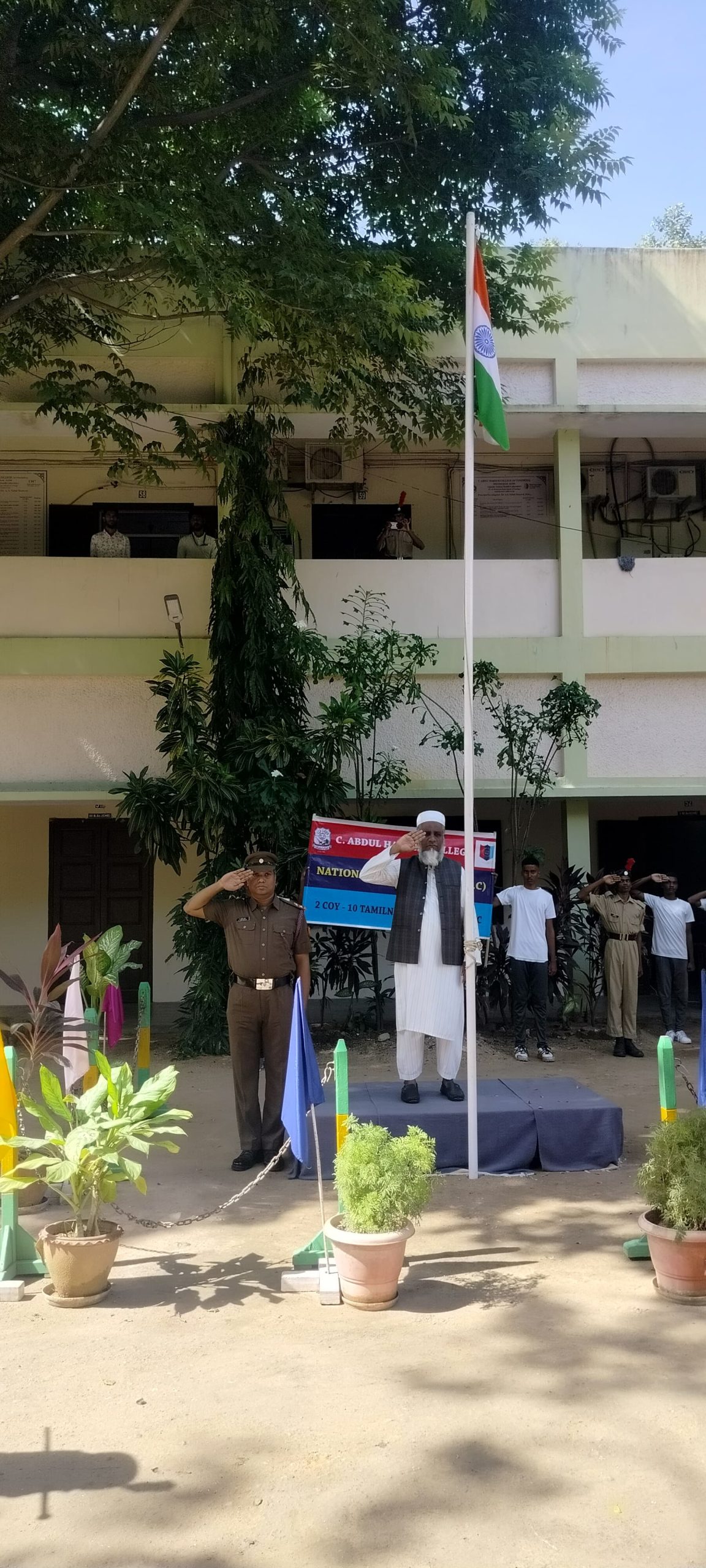 Independence Day Celebration Flag Hoisting Ceremony Led by Dr. S. A